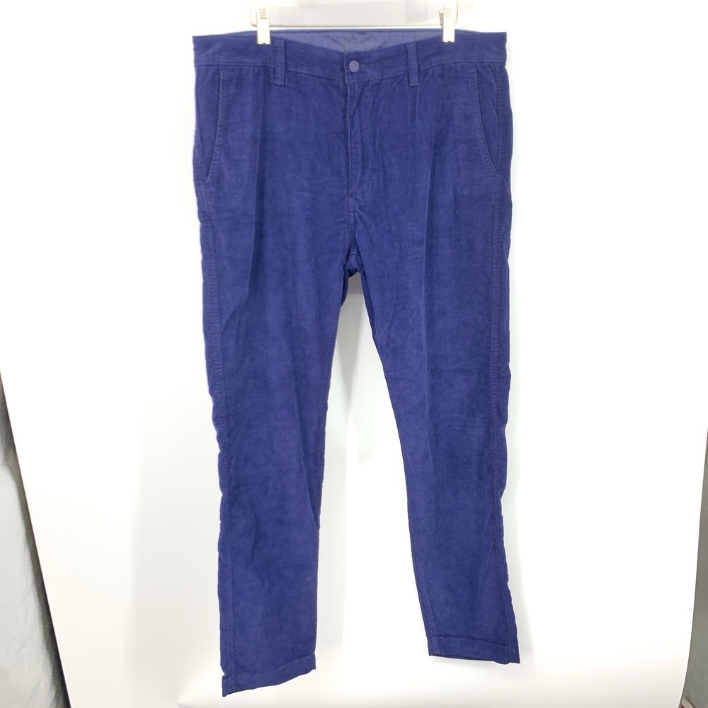Levi's Men Size 36 x 32 Pants XX Chinos Blue Corduroy Standard Taper Fit Stretch